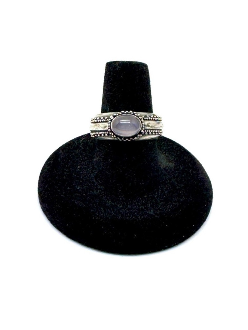 Sterling Silver Moonstone Ring Size 7.5